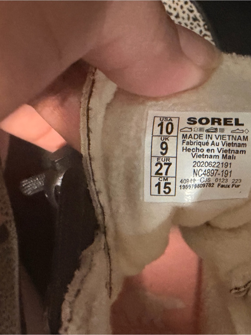 SOREL Kids Printed Black & Pink Lace-Up Explorer Snow Boot - Picture 8 of 8